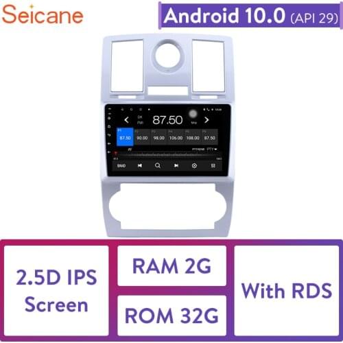 Seicane For Chrysler Aspen 300C 2004 2005 2006 2007 2008 2Din Android 10.0 9 inch GPS Car Radio Audio Stereo Multimedia Player