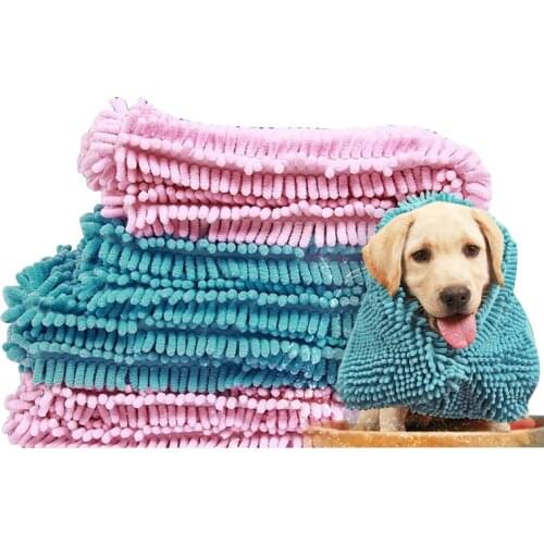 Dogs Cats Bathing Absorbent Towels Pet Ultra-absorbent soft Dog Bath Towel Quick-drying Towels Cleaning Supplies Pet Supplies