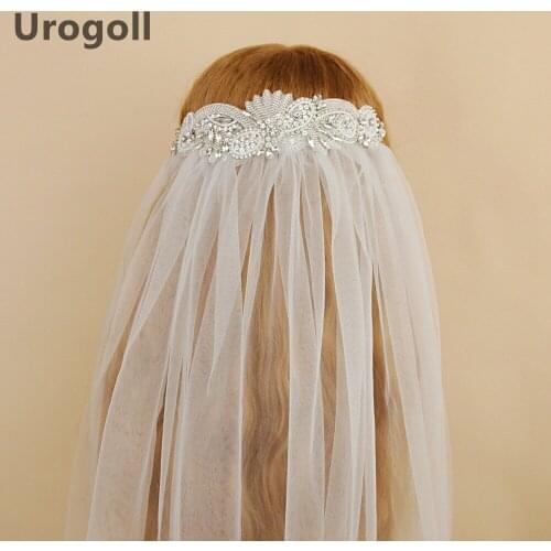 Noble Wedding Veil Rhinestone Veils Long Bridal Wedding Accessories Crystal Flowers Cathedral Brides Veil For Wedding Party