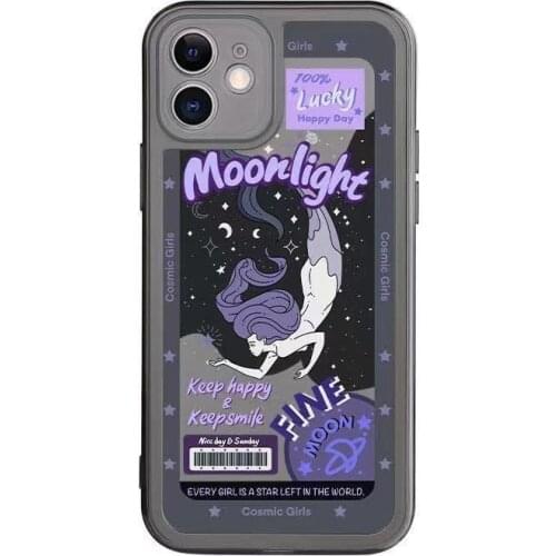 Moonlight Mermaid Case for iPhone 12 Pro Max Back Phone Cover for 12 11 Pro Max X XS XR 8 7 Plus SE 2020
