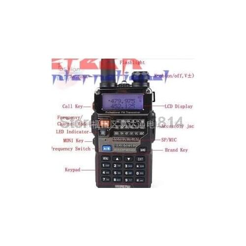 By dhl or ems 30pcs BAOFENG UV-5RE+ Plus Dual Band 2-way Radio 136-174 / 400-520MHZ