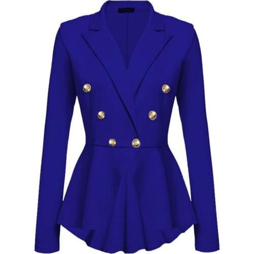 Elegant Jackets Female Work Wear Office Fashion Slim Blazer Casaco Feminino Brand Blazers Coat Black Red Women Woman Clothes