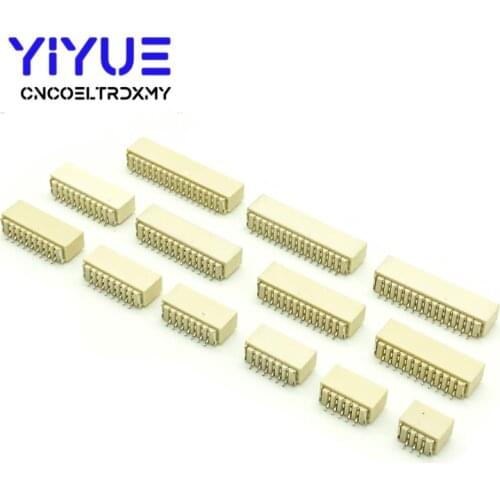20Pcs/lot SH 1.0 mm Spacing Connector 2P/3P/4P/5P/6P/7P/8P/9P/10P/11P/12P Horizontal SMD Connector 1.0mm pitch patch plug