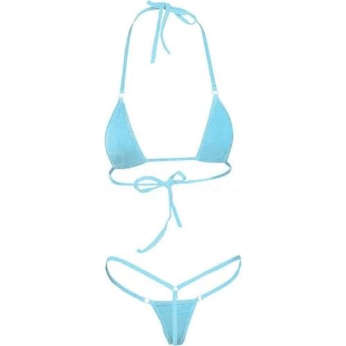 Hot Sexy Women Micro Thong Underwear G-String Bra Mini Bikini Swimwear Sleepwear 23GE
