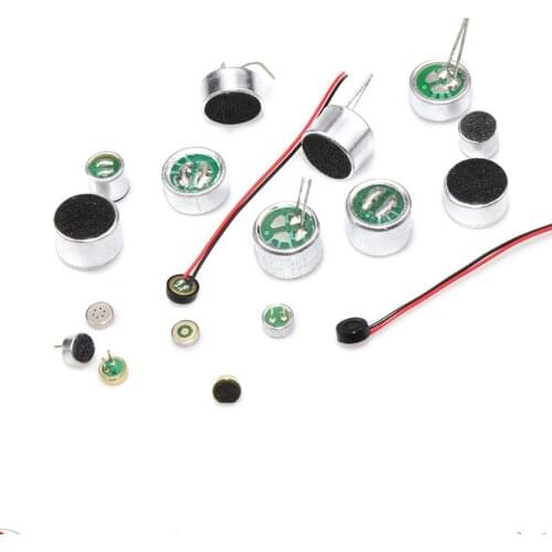 Microphone, 9 * 7mm, with pin, electret microphone, sensitivity, 53-54db