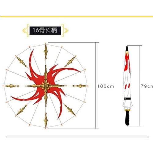 2021 New arrival! New Creative Anime Automatic three-fold black umbrella