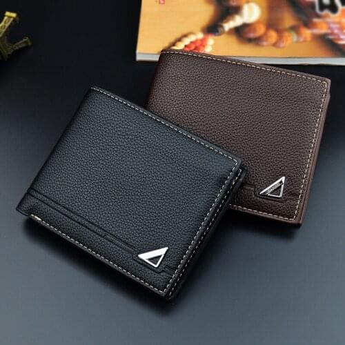 New Men Short Wallet Male Mini Fashion Soft Coin Purse Leisure Multiple Card Position Large Capacity Wallet