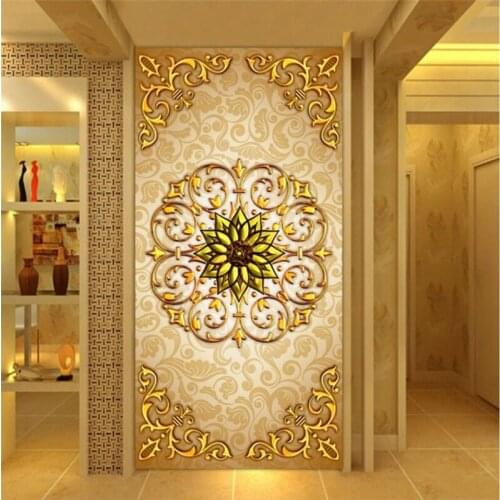 Beibehang Wallpaper custom living room bedroom Wallpaper mural European style entrance decoration painting papel de parede