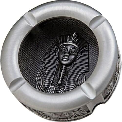 Ash Tray Egypt Arts Crafts Creative Ashtrays Smoking Desk Accessories Retro Metal Cigarette Ashtray Home Decor Bar Decoration