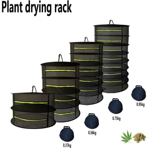 Hanging Basket Folding Herb Dry Rack Layers Drying Net for Herbs Drying Net Dryer Bag Mesh For Flowers Buds Plants Organizer