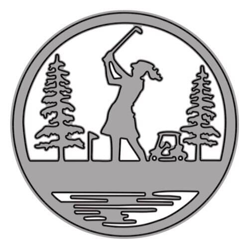 Cutting Dies Girl Playing Golf Tree For DIY Scrapbooking Embossing Album Paper Cards Dies 2021 New