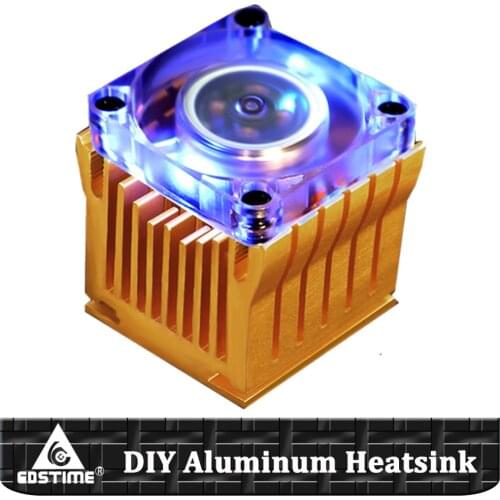 Northbridge Radiator Southbridge Northbridge Fan Motherboard Radiator w/4cm Fan Heat sink For CPU Cooler DIY Aluminum Universal
