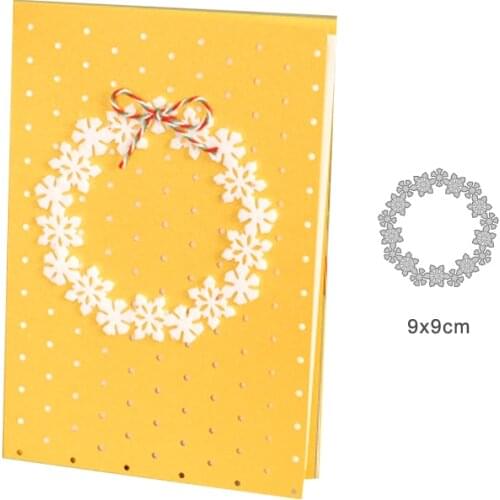 Christmas snowflakes Metal Cutting Dies Scrapbooking Stitch Die for New circle Christmas dies