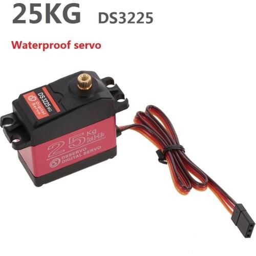 RC servo 25KG DS3225 core or coreless digital servo Waterproof servo full metal gear baja servo for baja cars and rc cars