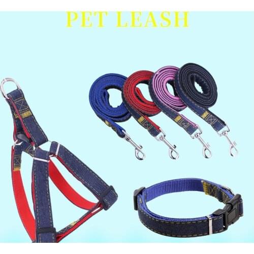 Dog Collar Adjustable Cowboy Traction Rope Set Firm Bite Resistant Walking Dog Yo Cat Rope Traction Rope Pet Supplies