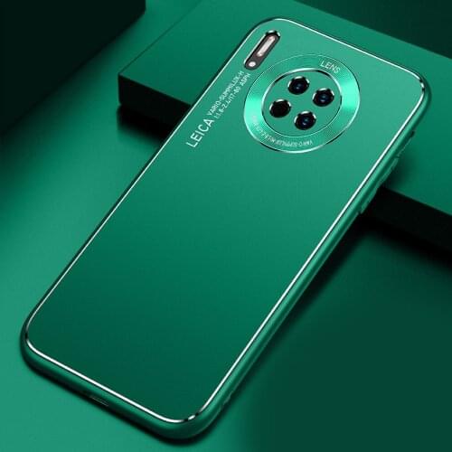 Ultra-thin Case For Huawei P40 Pro Nova 7 SE P30 Mate 30 Pro Metal Frame Soft TPU All-inclusive Frosted Cover Coque Shell Fundas