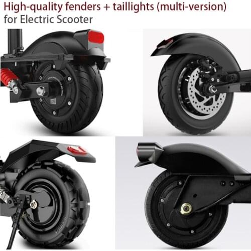 Universal Rear Fender w Taillight Turn Signal Retrofitting Fitting lamp Tire Splash Fender For 10 Inch Electric Scooter Or bike