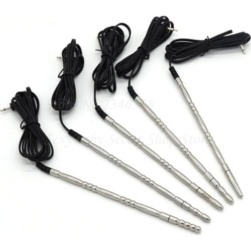 5 Style Electric Shock Stainless Steel Penis Urethral Sound Plug Dilator,DIY Electro Horse Eye Accessories,Sex Product For Man