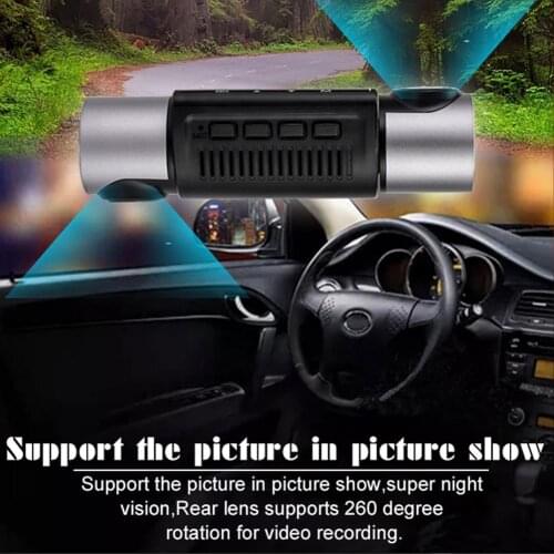 2.0 Inch Three-record Driving Recorder 1080P High-definition Night Vision Reversing Image 3 Cameras Wide-angle Driving Recorder