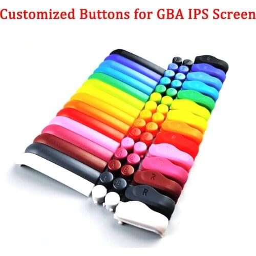 High Quality Customized A B L R Buttons for Original GBA Buttons D-Pad for GBA IPS LCD Screen Housing Shell For Game boy Advance