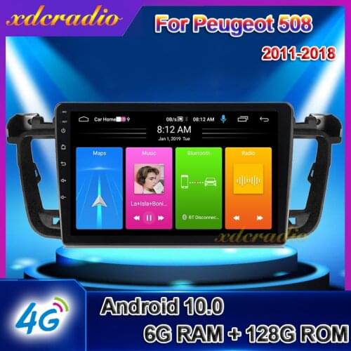 Xdcradio 9" Android 10.0 For Peugeot 508 Car Radio Automotivo Car DVD Multimedia Player Auto GPS Navigation Stereo 4G 6+128G