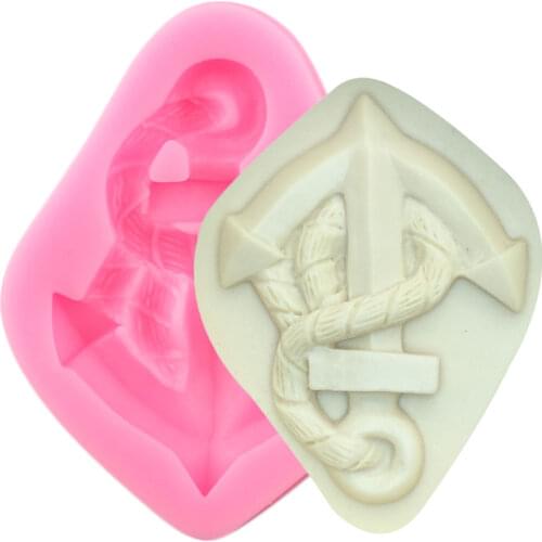 Anchor Silicone Mold Chocolate Gumpaste Molds DIY Party Fondant Mould Cake Decorating Tools Pastry Kitchen Baking Accessories