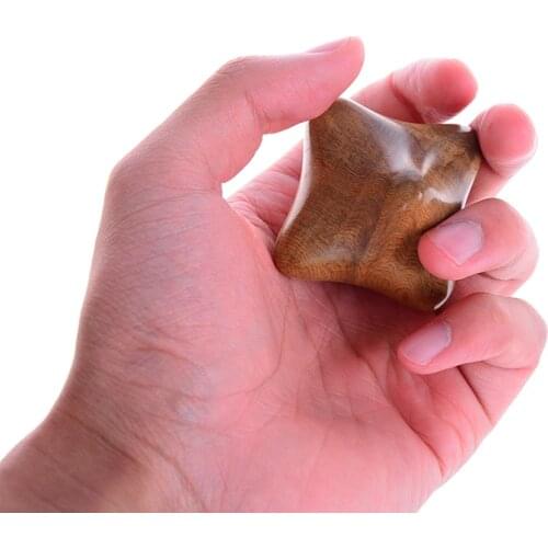 1pc Massage Tool Fragrant Wood Hexagonal Acupuncture Massage Acupressure Active Scraping Relax The Nerve Ache