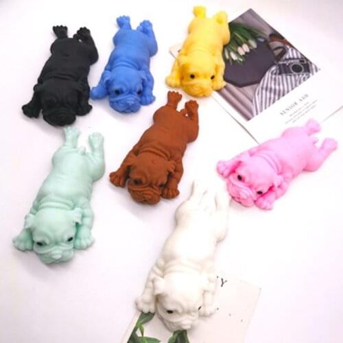 1Pcs Venting Decompression Toy 14x7cm large Net Red dog Novelty Practical Jokes Squeezing Shar Pei Toys For Kids Friends Gifts