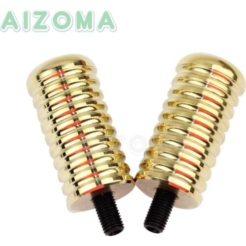2x Brass Rough Craft Toe Shifter Peg Vintage Motorcycle Shift Lever Pegs for Harley Sportster 883 1200 883R 883L