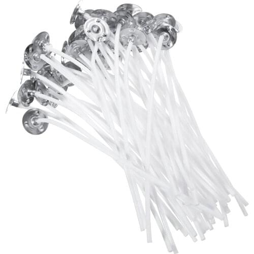 50pcs/set 100mm Pre Waxed Wicks For DIY Handmade Candle Making with Sustainers Home Decor Accessories