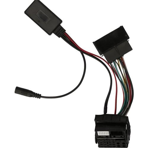 Car BT 5.0 AUX Adapter Harness Wire 12pin Car Radio Audio Music Device Replacement for Skoda