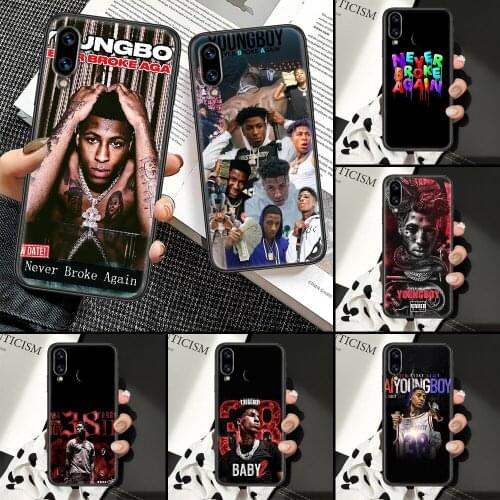 Never Broke Again YoungBoy Phone Case For Huawei Honor 6A 7A 7C 8A 8X 8 9 9X 10 10i 20 Lite Pro black art Etui 3D funda painting