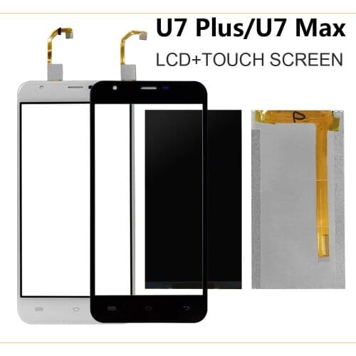Black/White For Oukitel U7 Plus/U7 Max LCD Display+Touch Screen Digitizer fit Android 7.0 LCD Glass Panel Sensor Lens+Tools