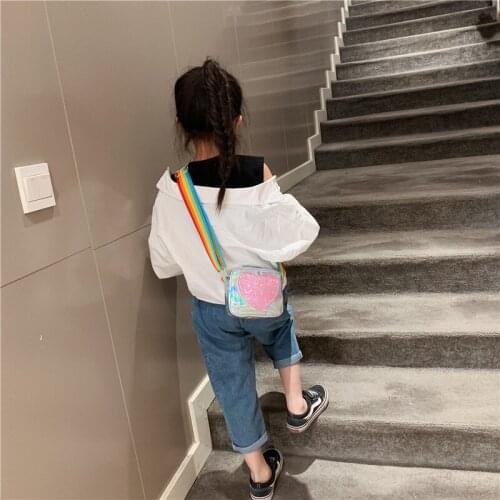 Ladies Women Bags Toddler Baby Messenger Bags Children Kids Girls Cartoon Shoulder Bag PU Leather Small Handbag /BY