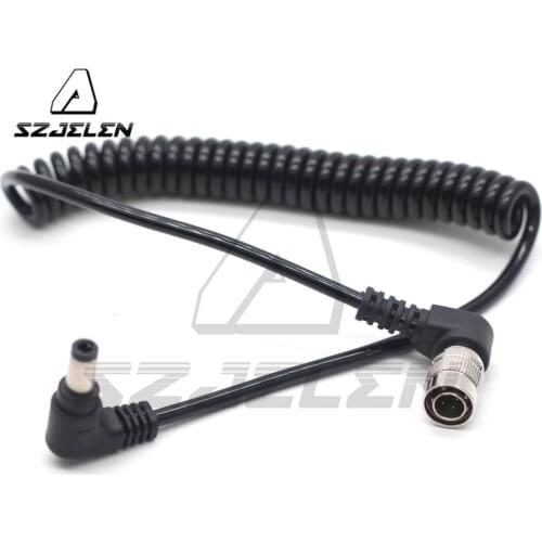 DC2.5 to Right Angle Hirose 4-pin (male) for Sound Devices 633/644/688 Power Cable,ZOOM F8/F4 Power Cable