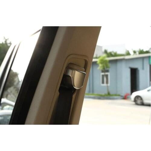 For Land Rover Discovery 4 LR4 2010-2016 Car-styling Front Safety Seat Belt Buckle Cover Trim Stickers Accessories Set of 2pcs