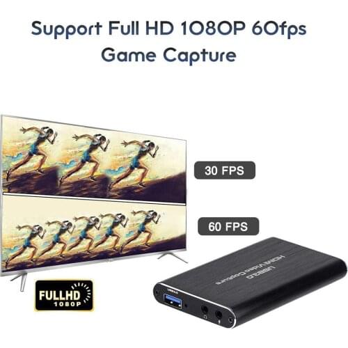 HDMI Game Capture Card USB3.0 1080P Reliable Portable Capture Card For Live Broadcasts Video Recording