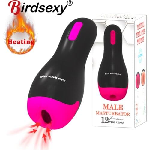 Sex Toys for Men Realistic Vagina Male Masturbator 3D Silicone Lifelike Vaginal Adult Sex Toy Suckking Heating Voice Cup for men