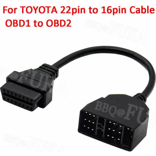 For TOYOTA Lexus 22pin to 16pin Cable OBD1 to OBD2 Connect Cable Adapter Cable
