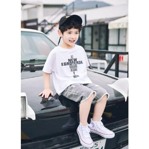 Retail Childrens Clothing Suits T-Shirt and Shorts 2PCS Boy Set Summer Baby Boy 2 Pieces Sets 2-6Years