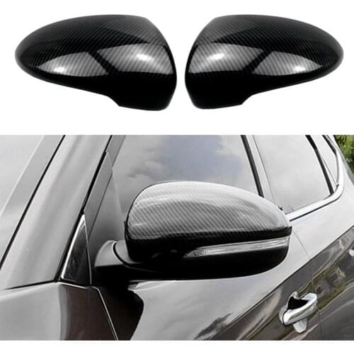 For Hyundai Tucson 2016-2021 Carbon Fiber Style Rearview Side Wing Mirrors Cap Cover