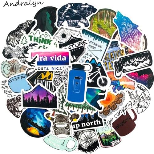 10/50Pcs Outdoor Adventure Stickers For Luggage Skateboard Laptop Motorcycle Guitar Phone Bicycle Sticker Toy Pegatinas