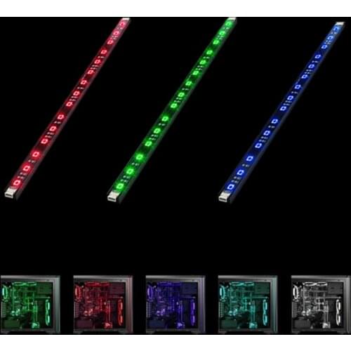 Newest ESLOTH Computer Cases L6 Chassis 4 Pin 12V 30cm LED Monochrome Light Bar Desktop Computer Chassis Magnetic Lamp Light Bar