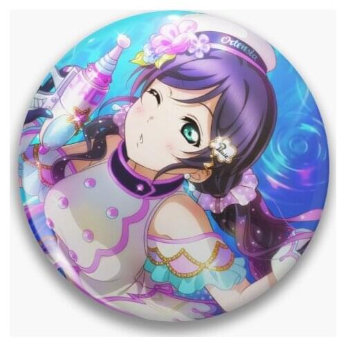 Nozomi Tojo Raindrops Soft Button Pin Badge Gift Metal Lover Clothes Women Hat Brooch Lapel Pin Cartoon Fashion Decor Cute