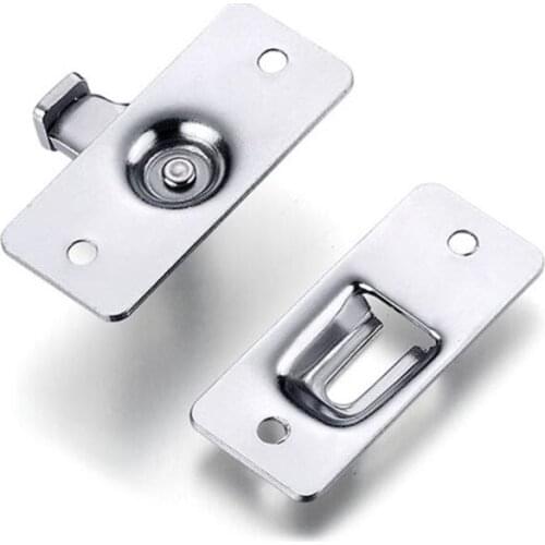 Stainless Steel 90 Degree Right Angle Buckle Hook Door Lock Bolt for Sliding Door Latch Bar Window Furniture Hardware