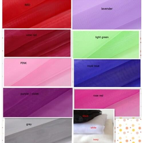Various color 150cm 59" width 5yard/lot soft organza sheer fabric DIY bridal wedding dress,petticoat,ball gown,TUTU bubble skirt