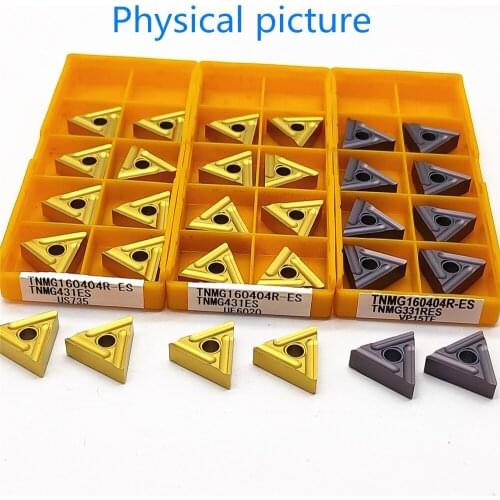 TNMG160404R ES VP15TF Carbide Insert External Turning Tool CNC Cutting Tool Lathe Tools TNMG 160404R High Quality Turning Insert