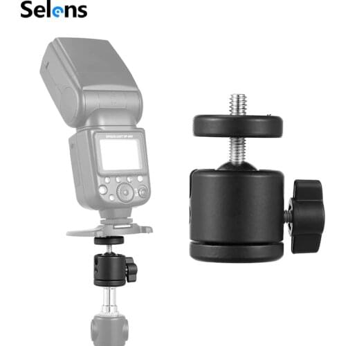 Selens Mini Ball Head 1/4" Mount for Camera Tripod ballhead for Nikon Canon DSLR Camera Dsr Mount Stand for camera tripod
