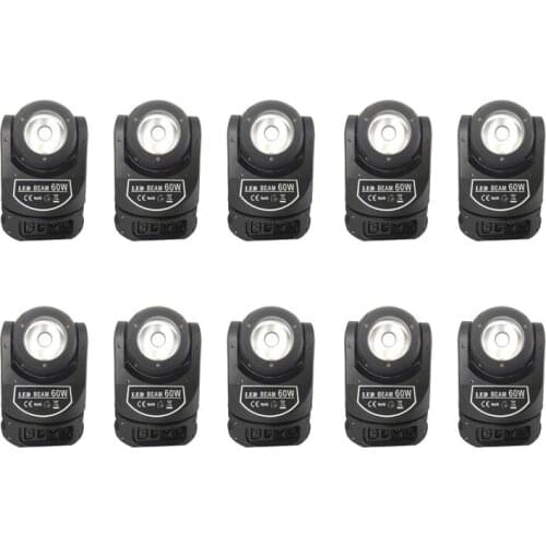 10pcs/lot New 60W RGBW led moving head beam Infinite Rotary for Stage Dj conference Wedding Performance Private Room Bar