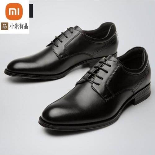 Xiaomi youpin qimian Top layer cowhide commuter Derby shoes breathable DuPont material antibacterial insole